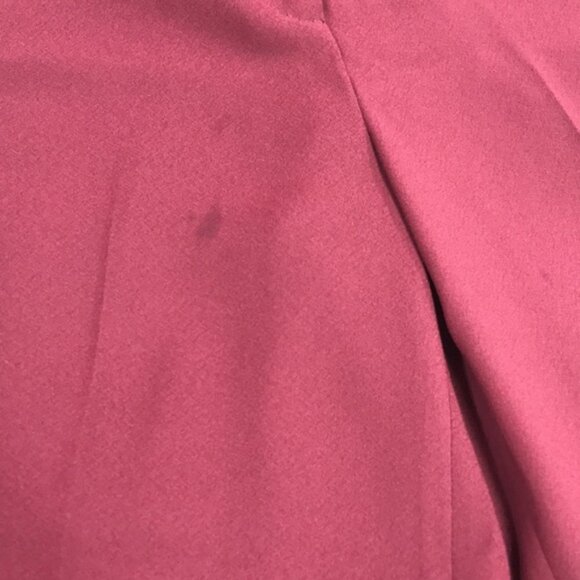 Halogen Wide Leg Cropped Pants Red PETITE - Picture 6 of 8